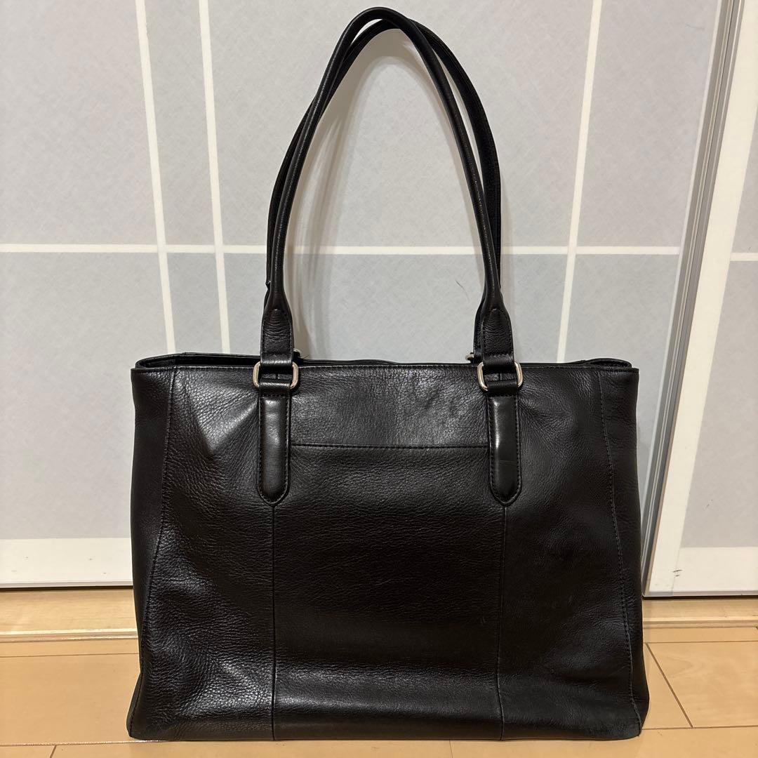 ブラックレーベル　クレストブリッジ　トートバッグ レザー A4 ブラック