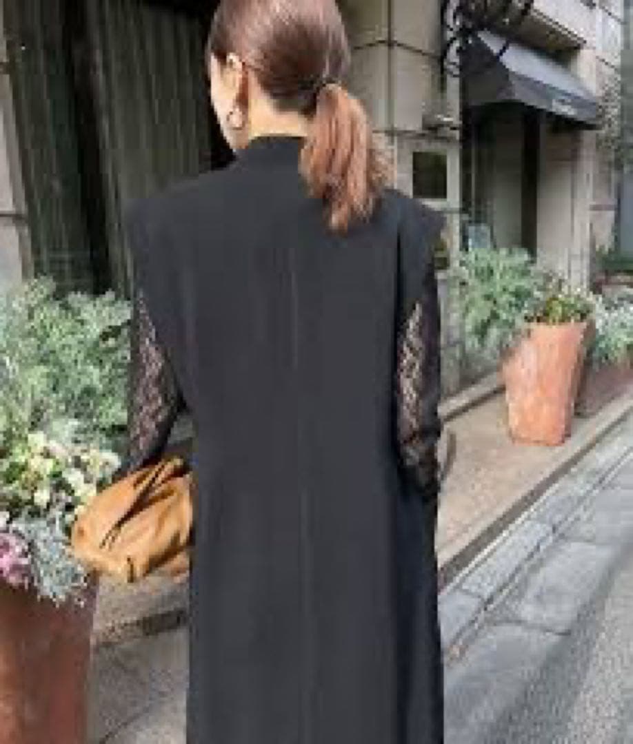 トップス WAVE COLLAR ANGULAR VEST amerivintage