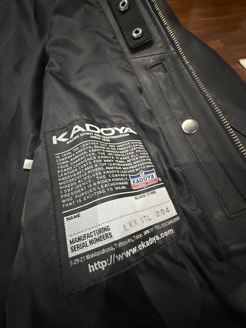 KADOYA レザージャケット　革ジャン　ライダースジャケット