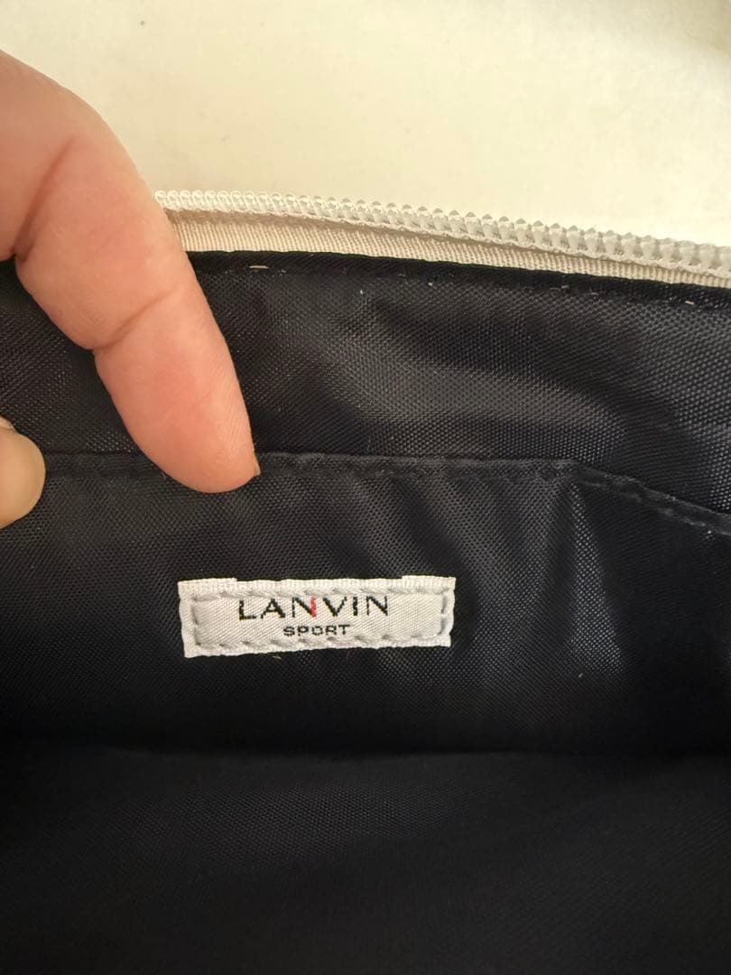 LANVIN SPORT ボディバッグ 黒と銀