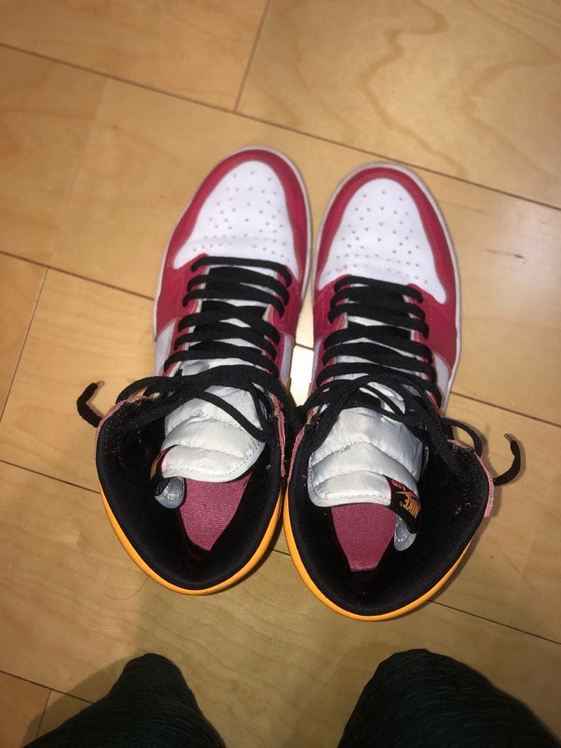 Nike Air Jordan 1 ピンク/オレンジ ハイカットシューズ