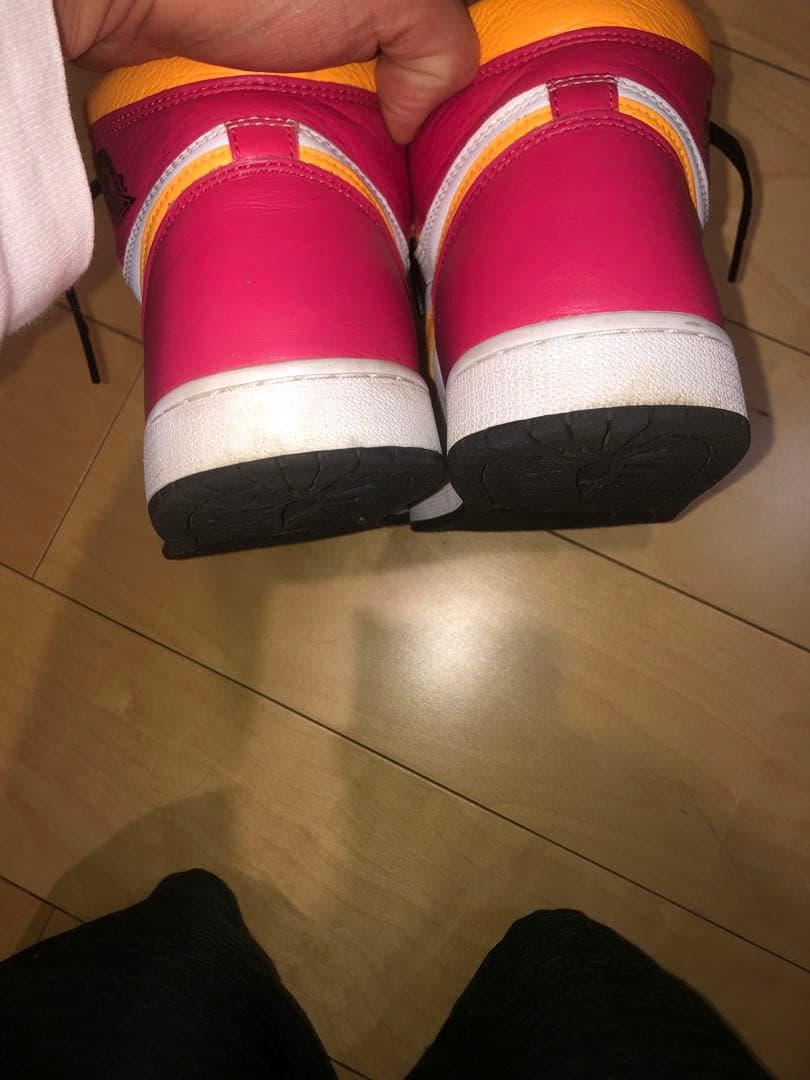 Nike Air Jordan 1 ピンク/オレンジ ハイカットシューズ