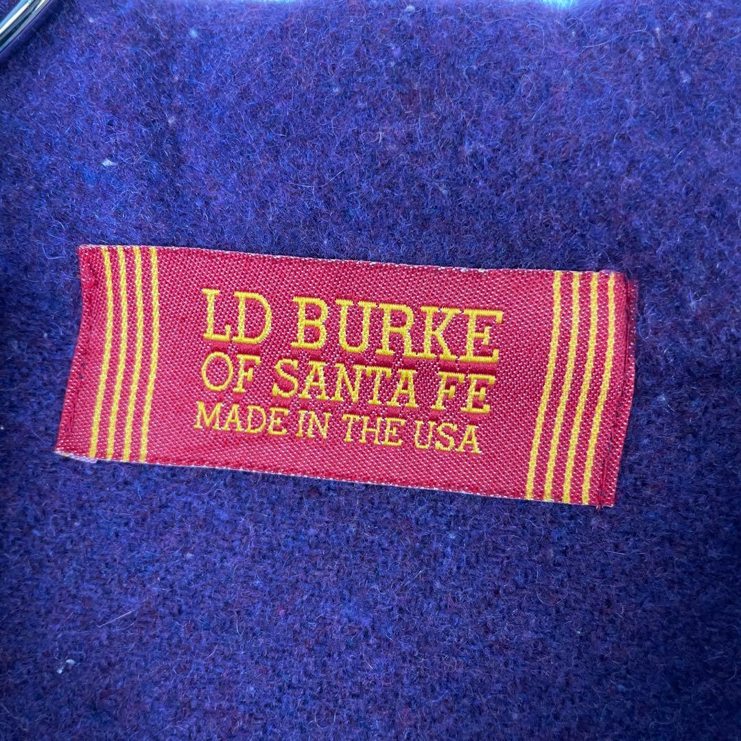 USA製　LD BURKE OF SANTA FE ウール　ジップアップシャツ