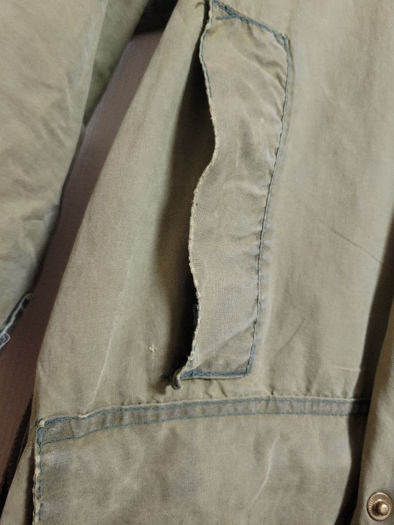 80s Barbour BEAUFORT 2ワラント 英国製 フェード 雰囲気系