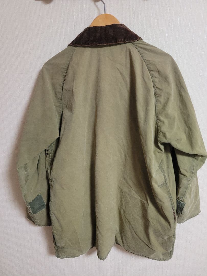 80s Barbour BEAUFORT 2ワラント 英国製 フェード 雰囲気系