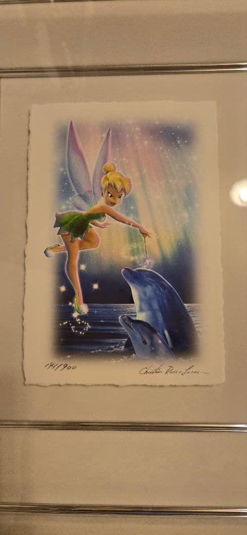 【ラッセン絵画】ディズニーティンカーベル【版画】