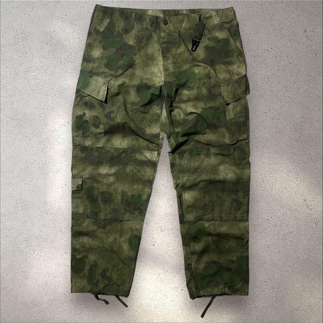 【極太】米軍ACUカーゴパンツW41A-TACS FGデジカモモザイク迷彩バギー