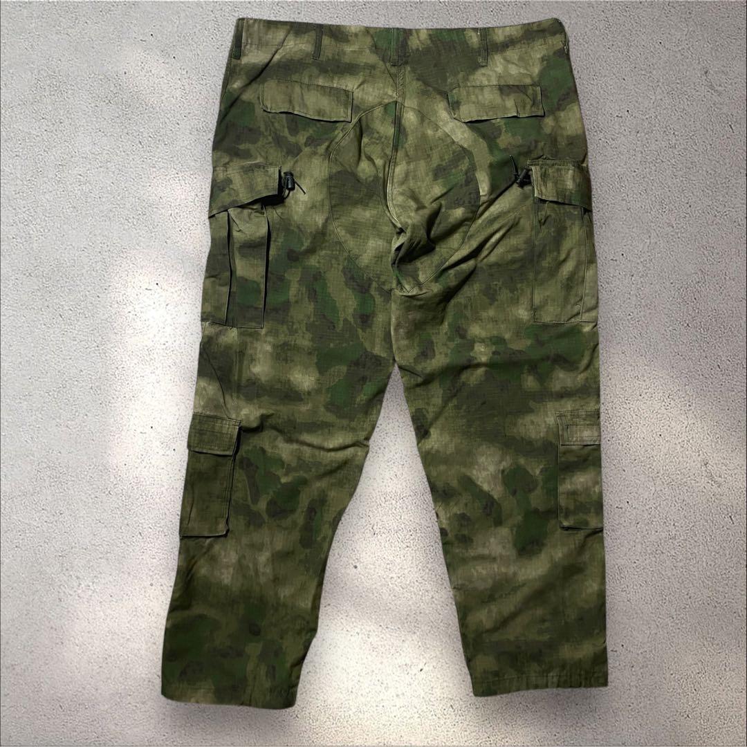 【極太】米軍ACUカーゴパンツW41A-TACS FGデジカモモザイク迷彩バギー