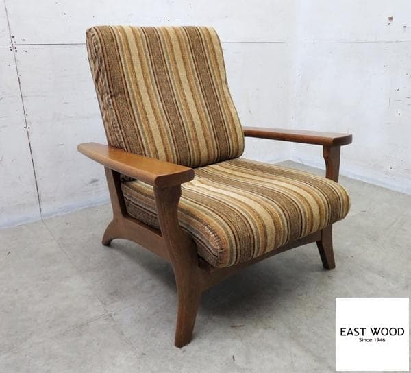 展示品■イーストウッド■1人掛けソファ■リクライニング■オーク材■ファブリック■