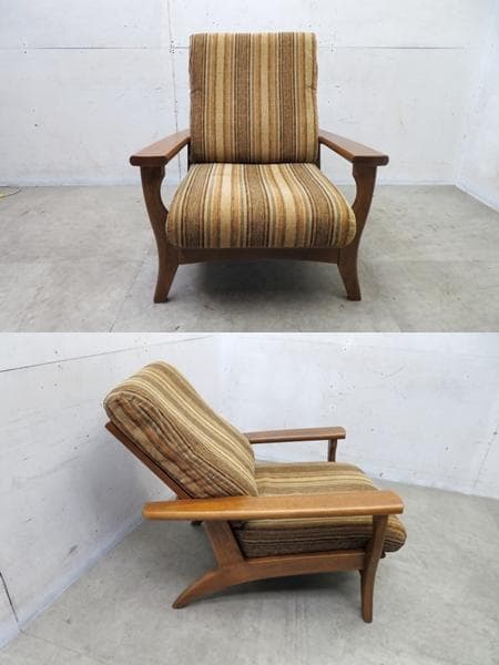 展示品■イーストウッド■1人掛けソファ■リクライニング■オーク材■ファブリック■
