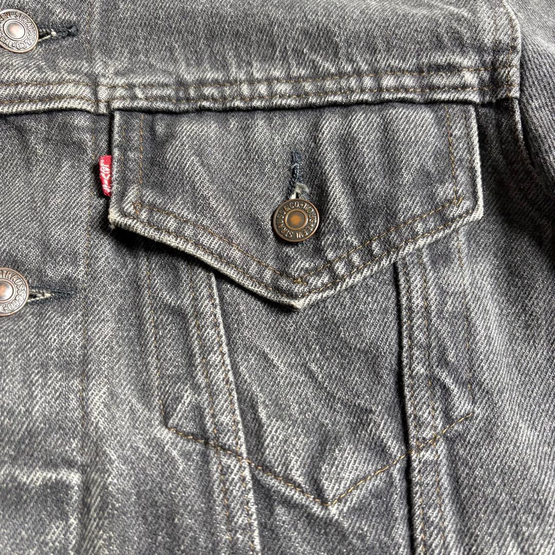 Levi's 80s USA製 70506 先染めブラック　デニムトラッカー