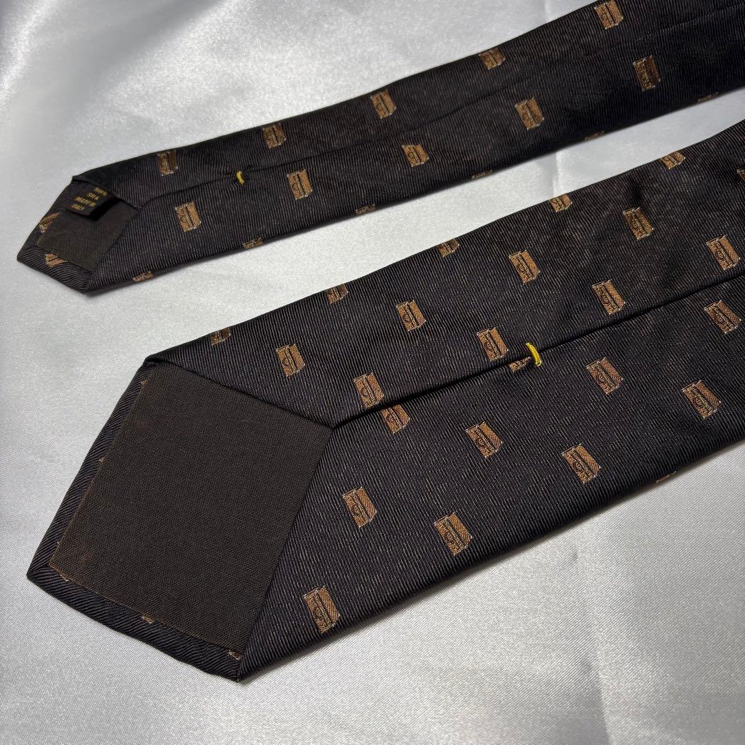 【LOUIS VUITTON】ネクタイ トランク シルク100 総柄 LV
