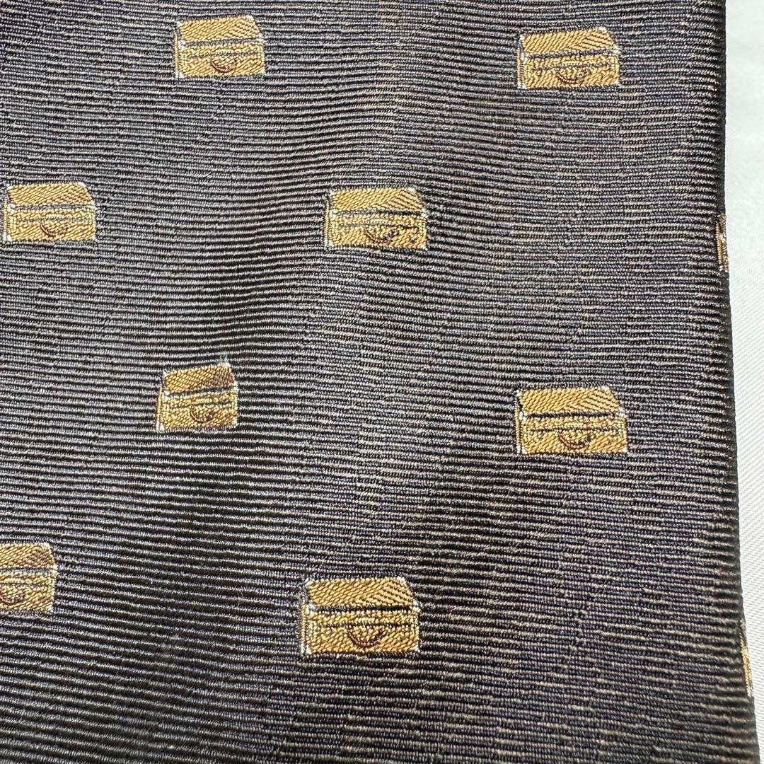 【LOUIS VUITTON】ネクタイ トランク シルク100 総柄 LV