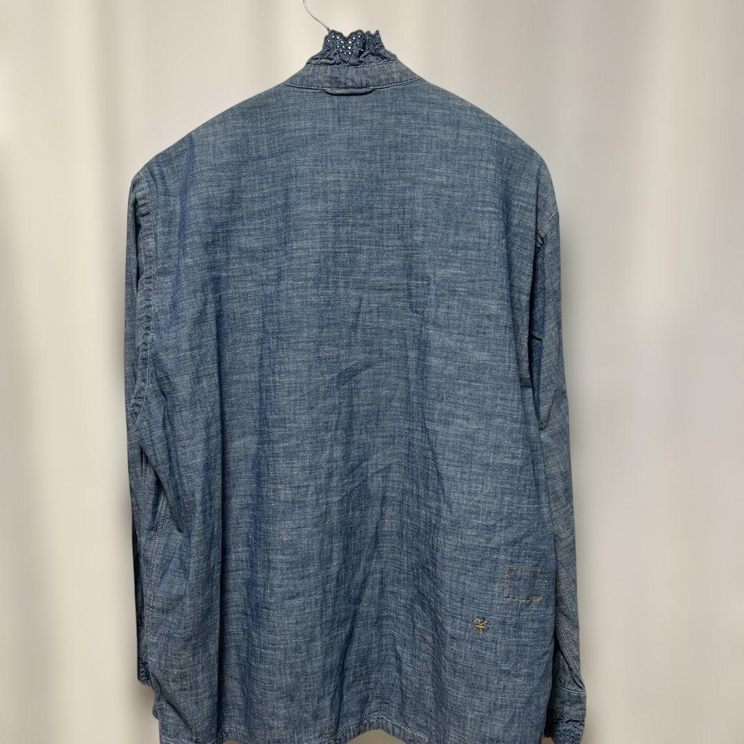 45Rインディゴ インドカディブラウス