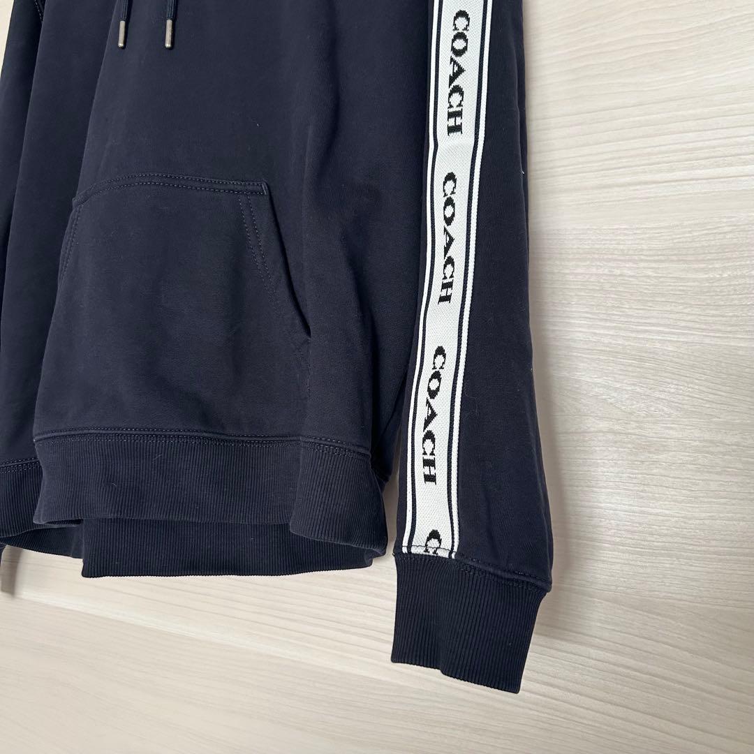 COACH コーチ サイドライン ロゴパーカー ネイビー