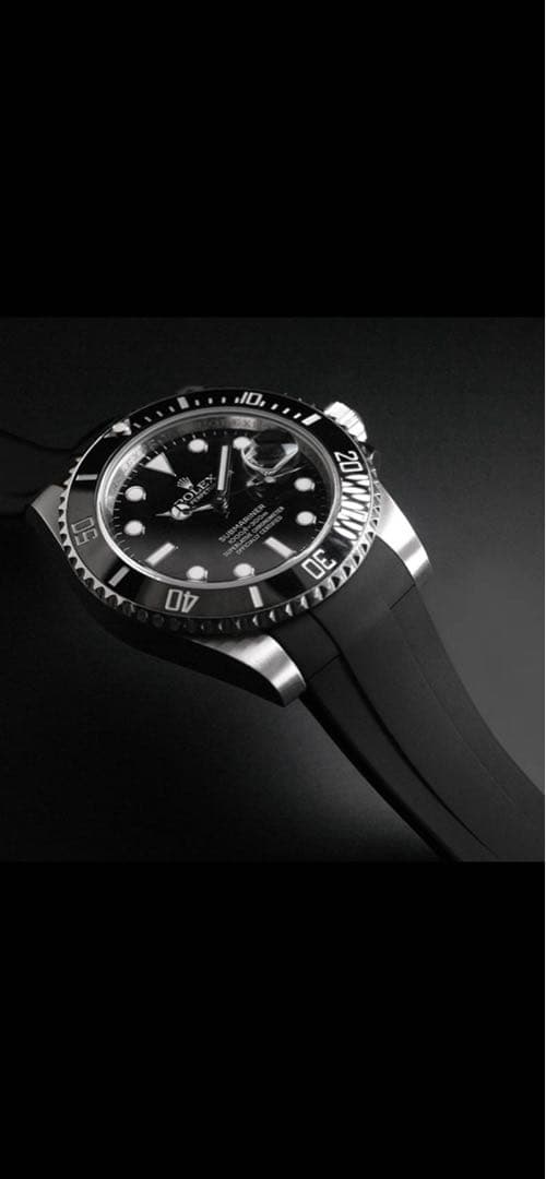 【極美品】ROLEX サブマリーナ用 RUBBER B ラバーベルト　付属品完備