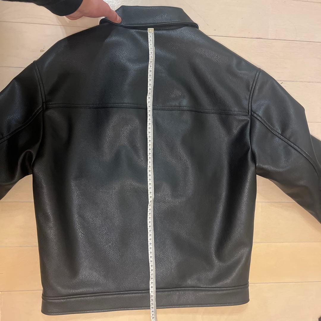 ZARA 黒 フェイクレザージャケット　　最終値下げです