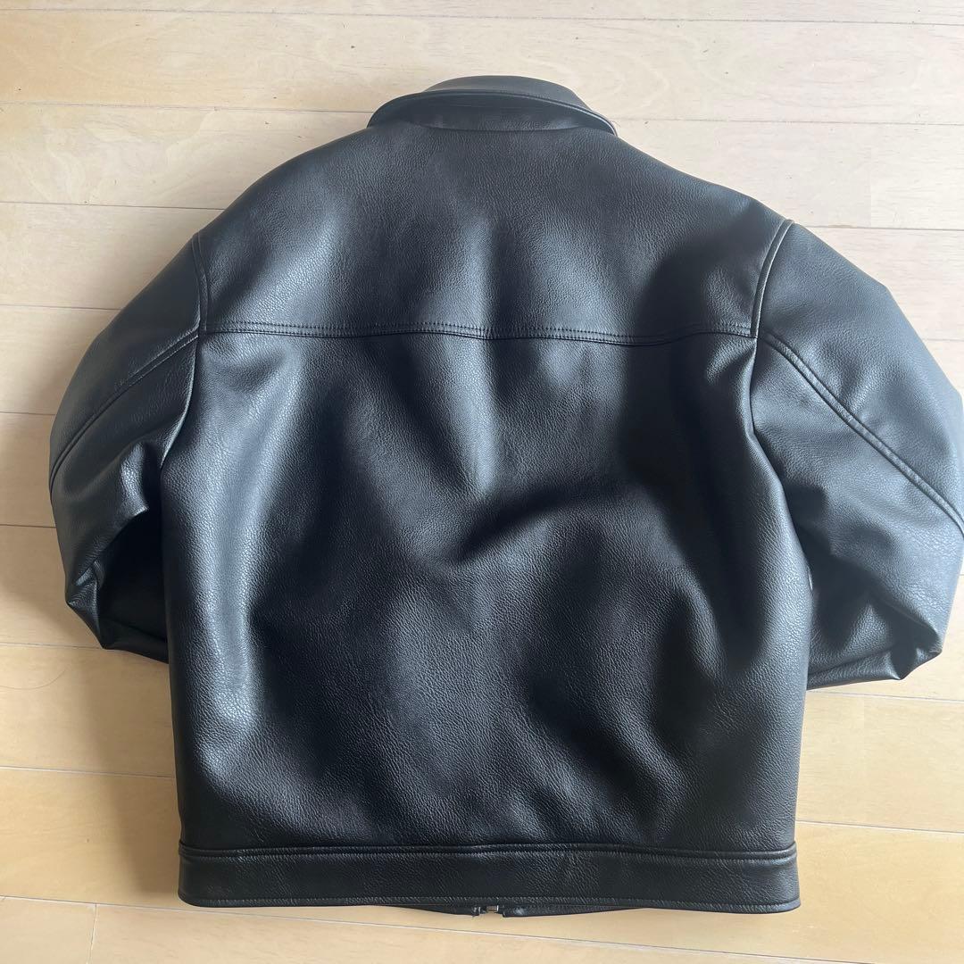 ZARA 黒 フェイクレザージャケット　　最終値下げです