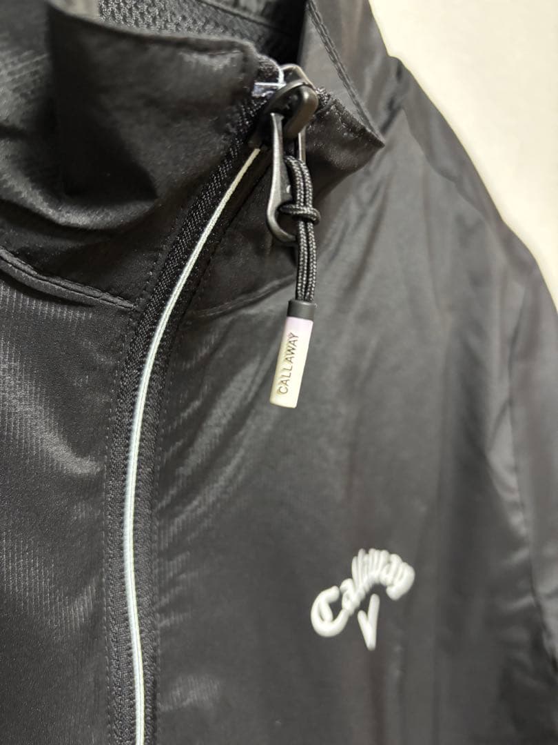 ✨Callaway ストレッチミニリップハーフジップブルゾン Mサイズ　ブラック