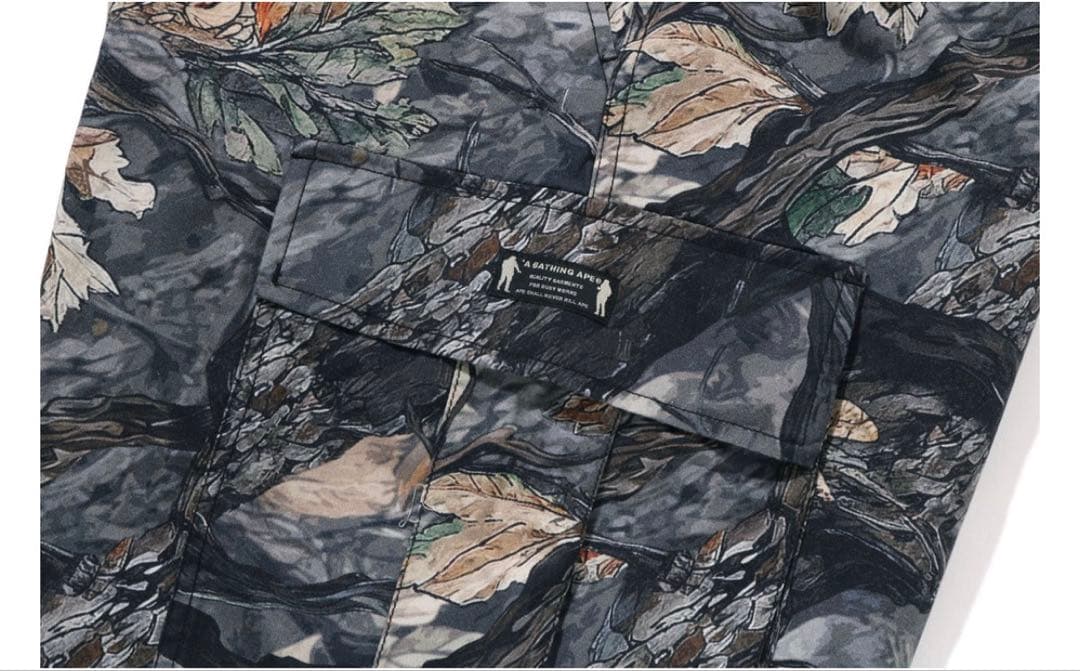 パンツ A bathing ape TREE EDGE CAMO CARGO PANTS