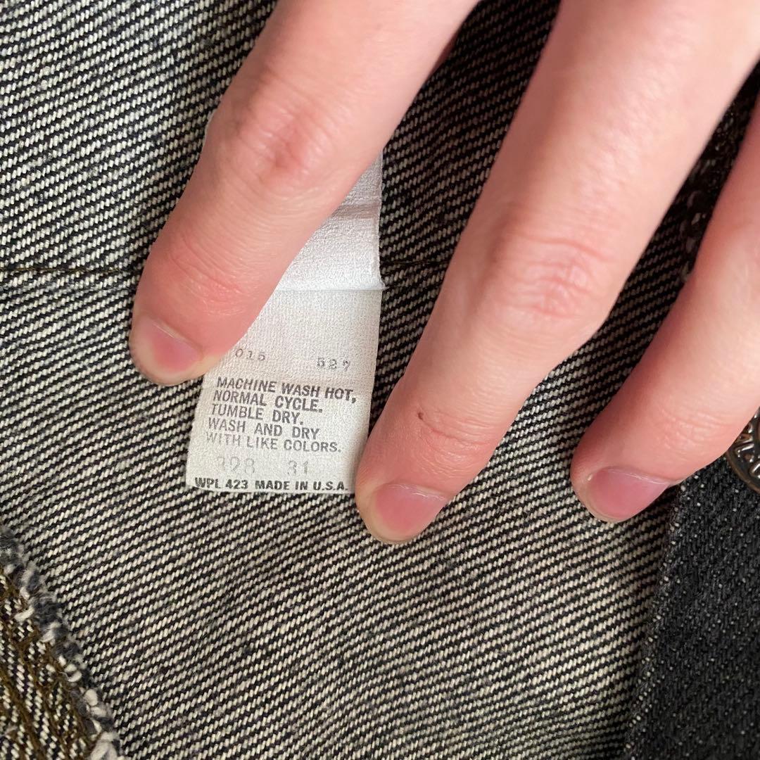 SPECIAL LEVI’S usa製 70506 先染めブラック 濃黒 美品