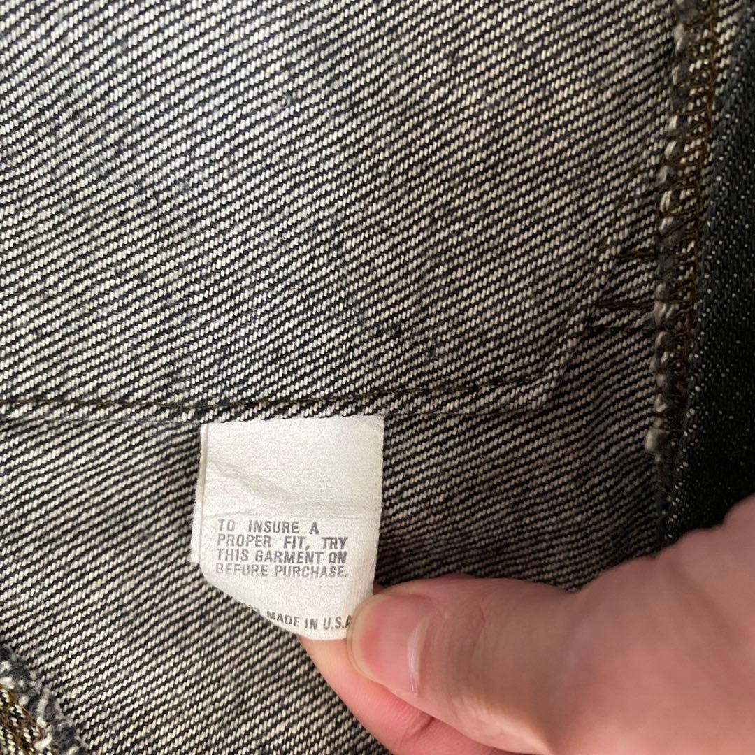 SPECIAL LEVI’S usa製 70506 先染めブラック 濃黒 美品