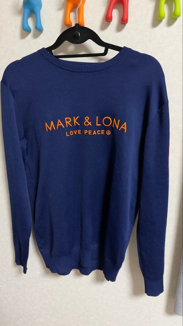 マークアンドロナ　MARK&LONA クルーネック　ニットセーター