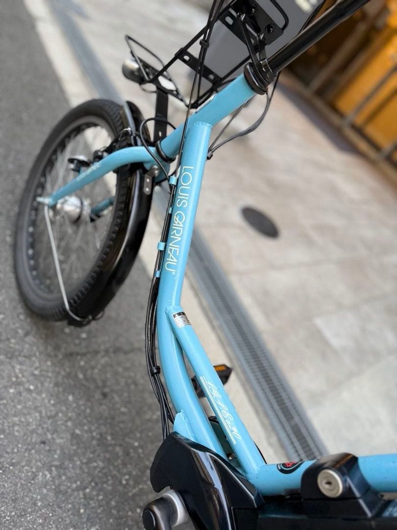 大阪府　パナソニック　 電動アシスト自転車 水色