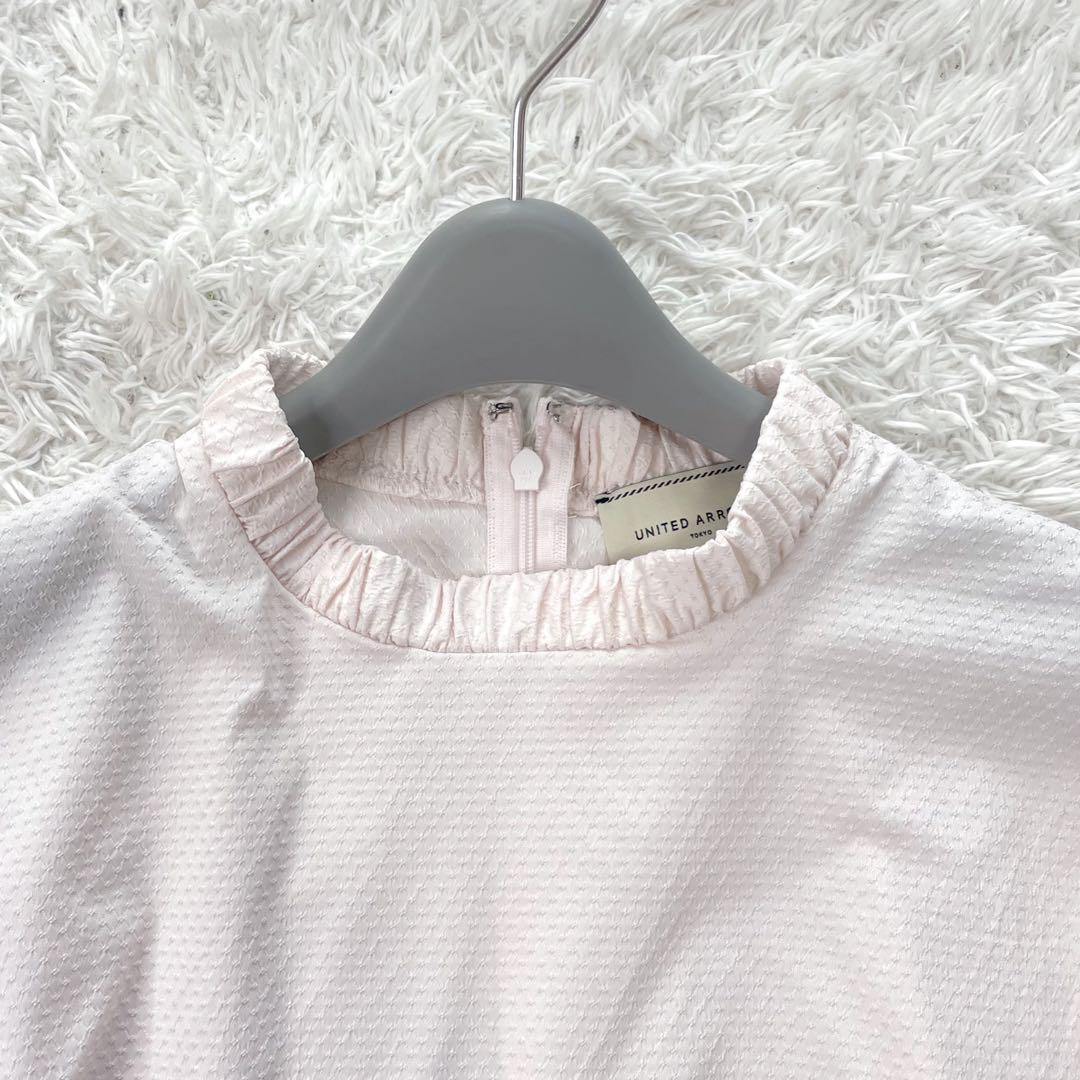 美品✨UNITEDARROWS　リボンボウタイドットドビーシャツ　2way