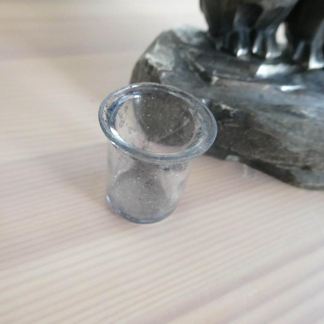 インク壺　ビンテージ／骨董品　金属製（ピューター？）　日本製