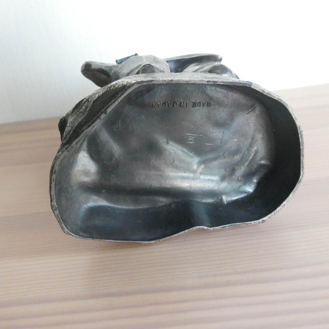 インク壺　ビンテージ／骨董品　金属製（ピューター？）　日本製