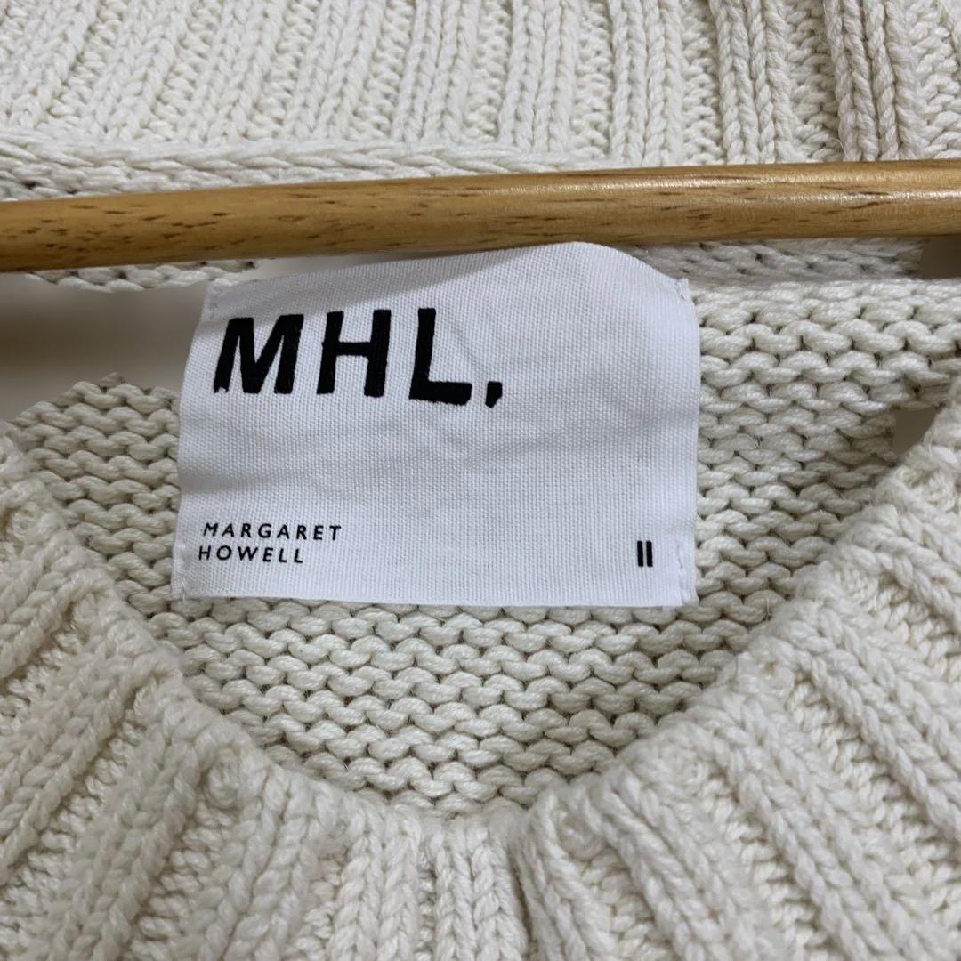 美品【MHL】2024SS コットンリネン　ベスト