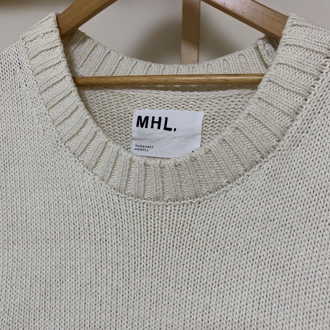 美品【MHL】2024SS コットンリネン　ベスト