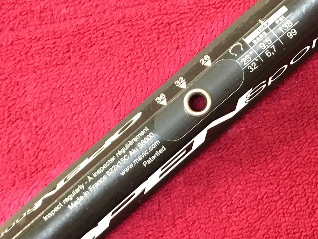廃番で希少なMAVICオープンスポーツリムと現行105ハブのセット