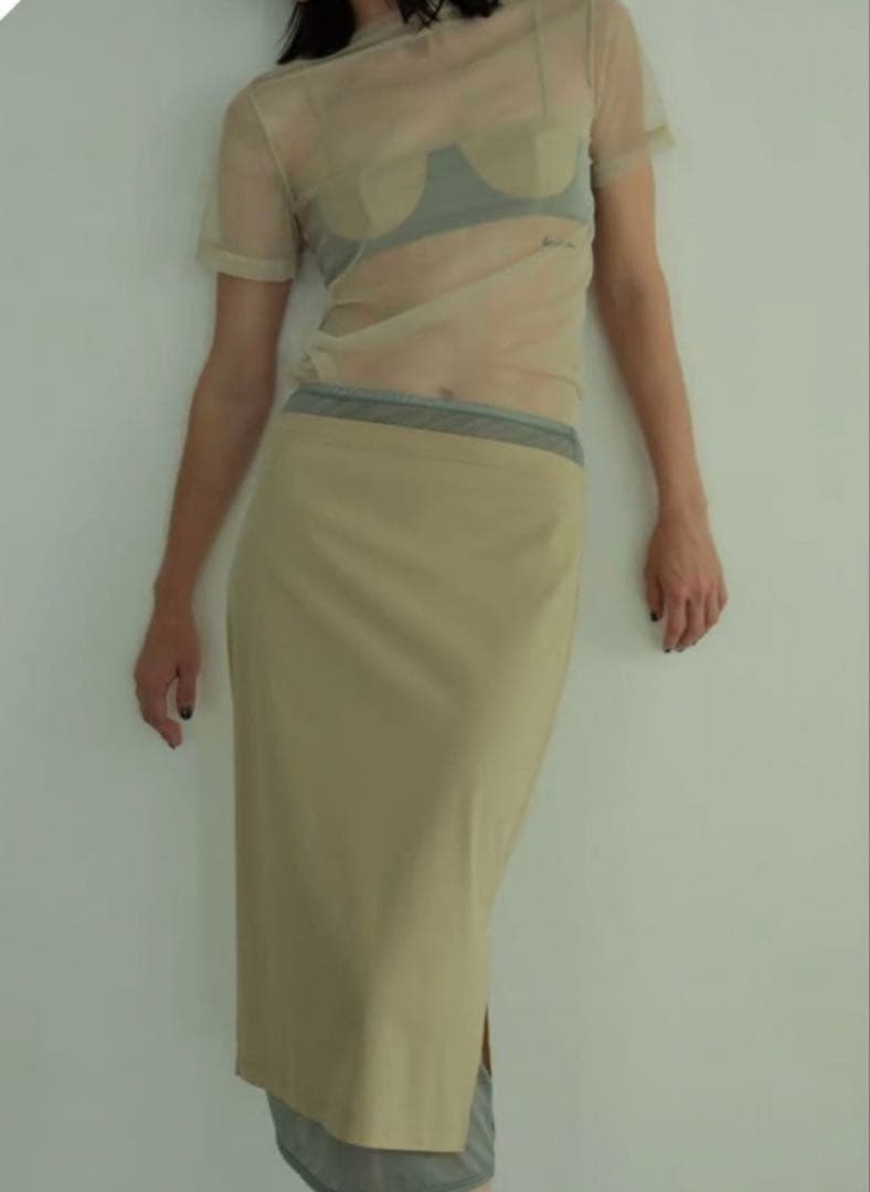 トップス Little Suzie sheer Switching Bra Top