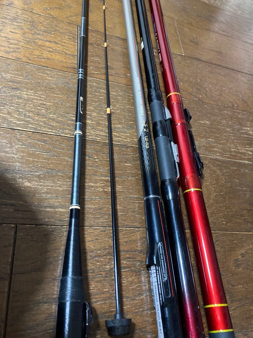 釣竿セットダイワ等釣竿とシマノロッドケース