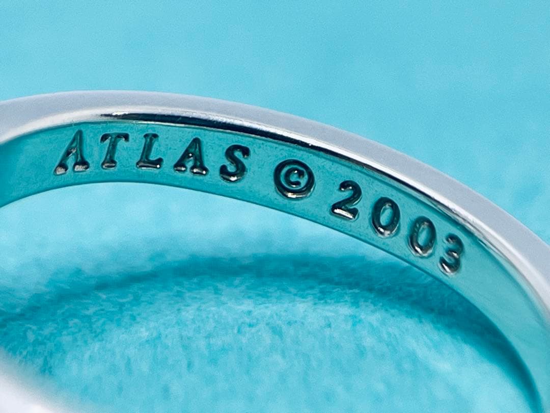 h583 超美品　ティファニー　アトラス　オープン　メダリオン　リング　約10号