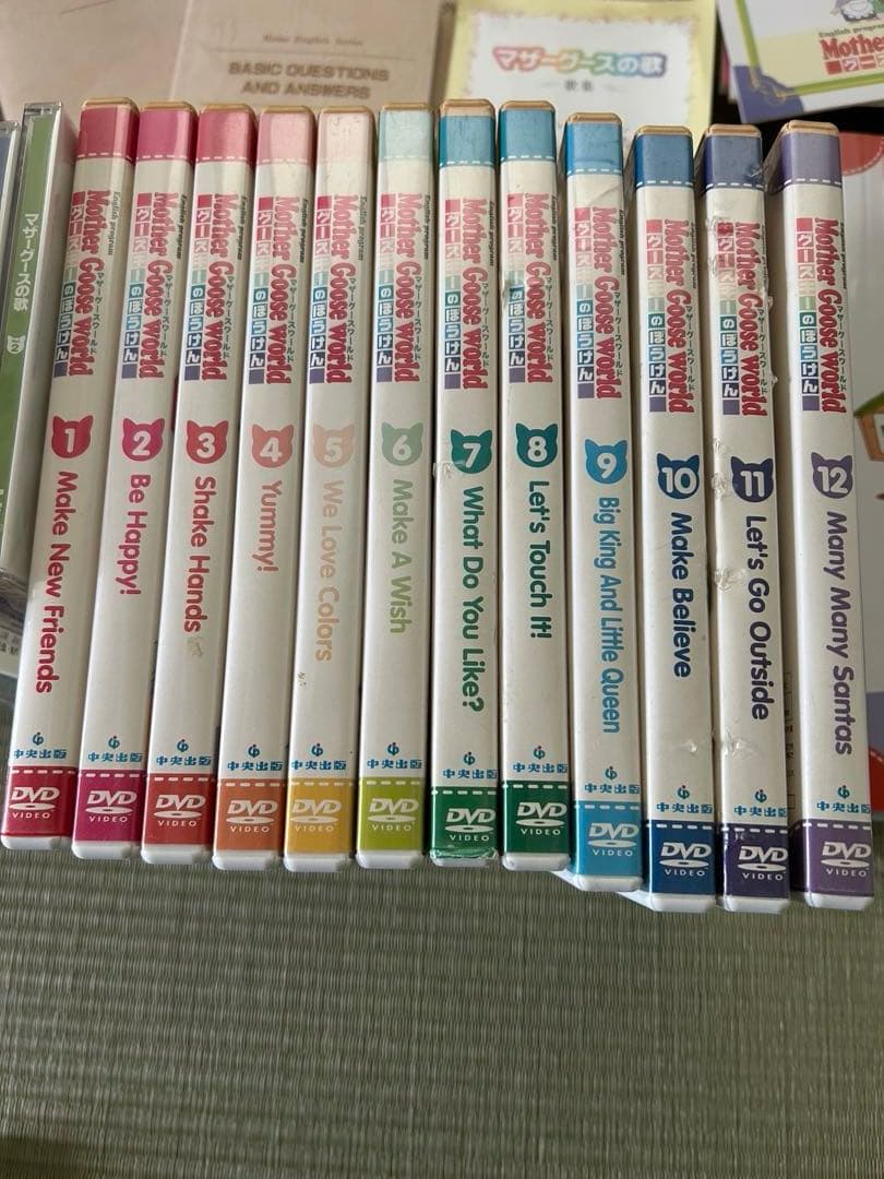 中央出版　英語教材　マザーグース　グースキーのぼうけん　DVD CD 基本英会話