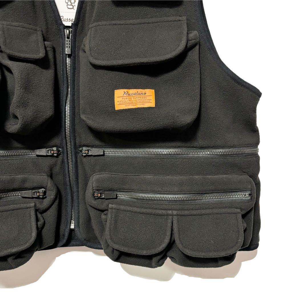 新品 ラッセルノ ゴルフ マルチポケット ベスト ブラック XL 6