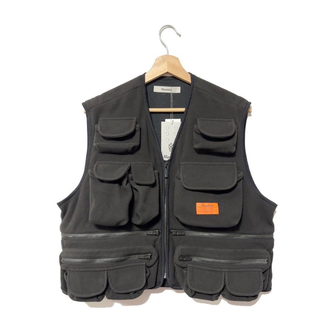 新品 ラッセルノ ゴルフ マルチポケット ベスト ブラック XL 6