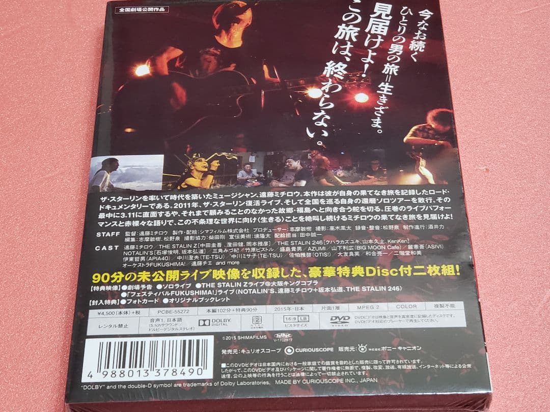 遠藤ミチロウ「お母さん、いい加減あなたの顔は忘れてしまいました」DVD。