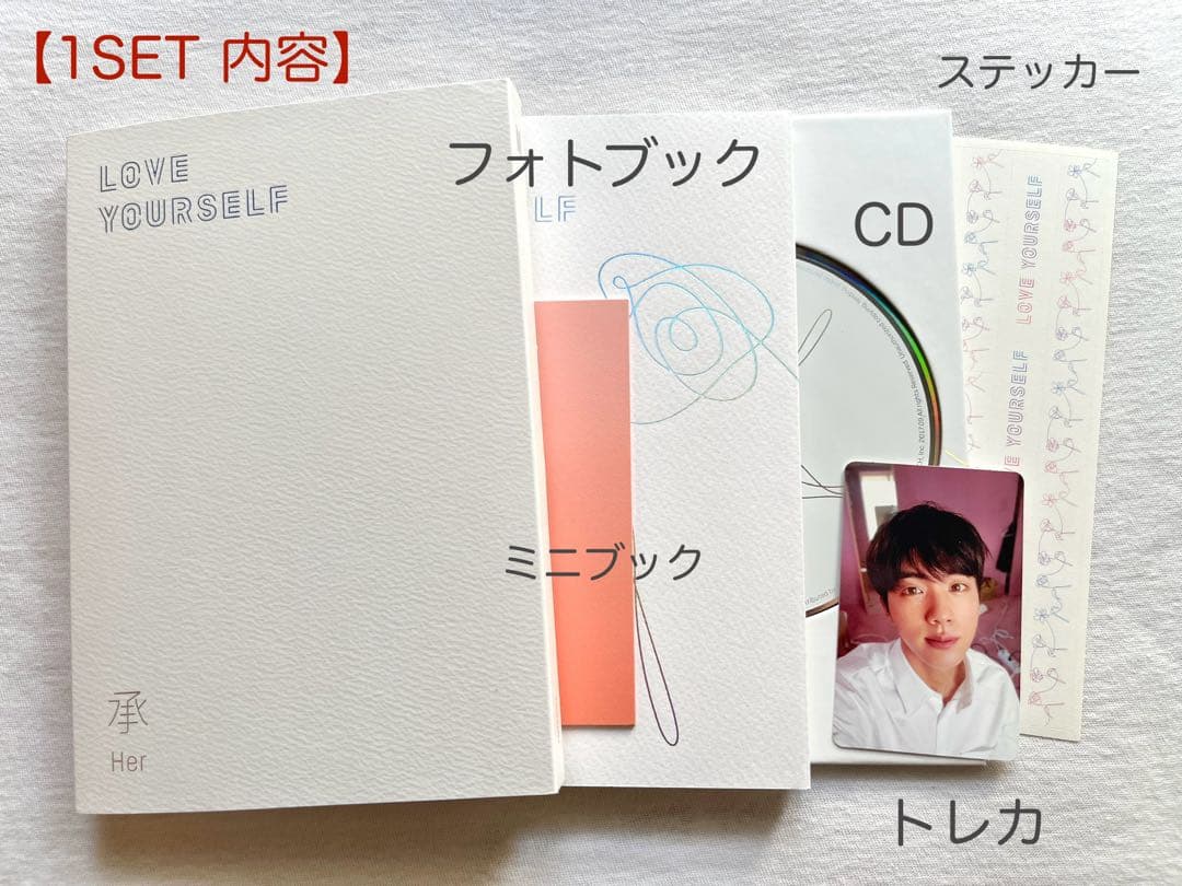 【未使用】 BTS「LOVE YOURSELF 承 'Her'」4形態セット