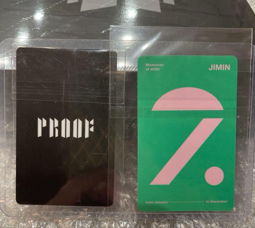 Proof 新品　ジミンちゃんトレカ②枚付.ポスター付き.ポスカ.ジン君