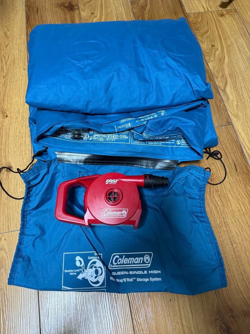 Coleman エアーマットレス ダブル 198cm x 148cm 空気入れ付