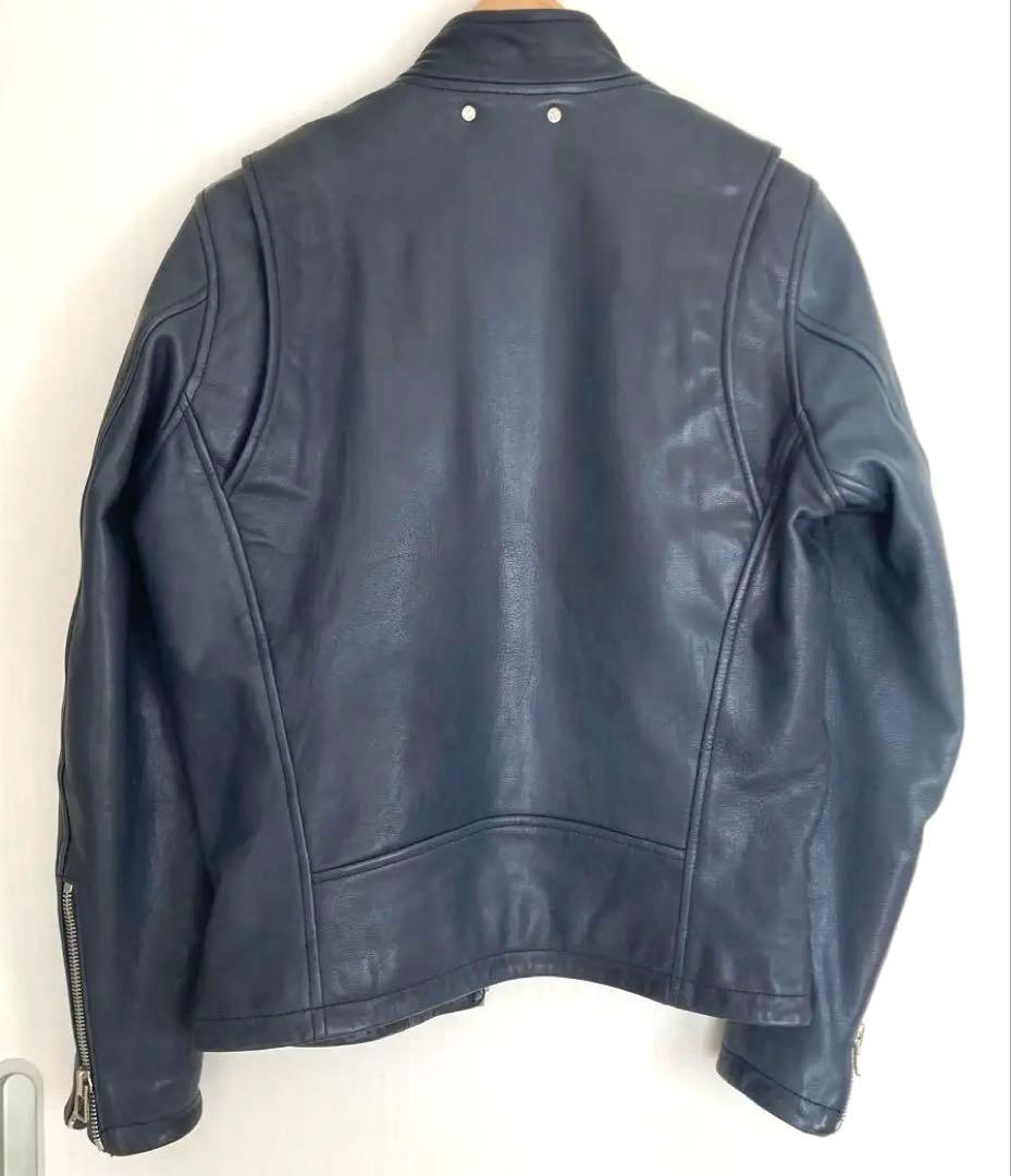 PS PAUL SMITH 本革 シングルライダースジャケットメンズS