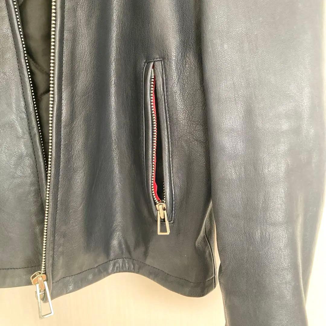 PS PAUL SMITH 本革 シングルライダースジャケットメンズS
