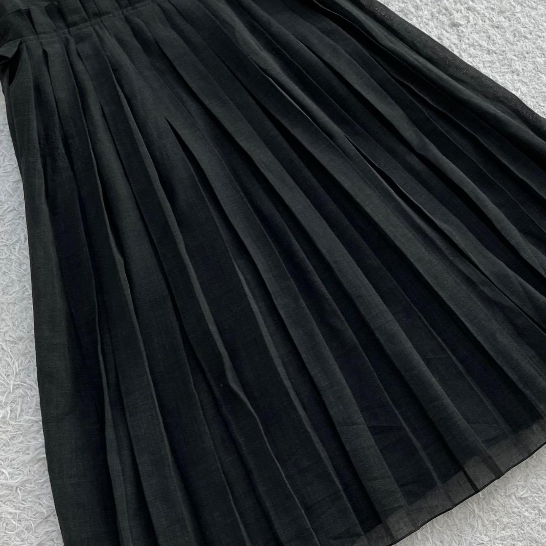 美品✨デイジーリンフォクシー ワンピース フレア プリーツ タック 洗える 38