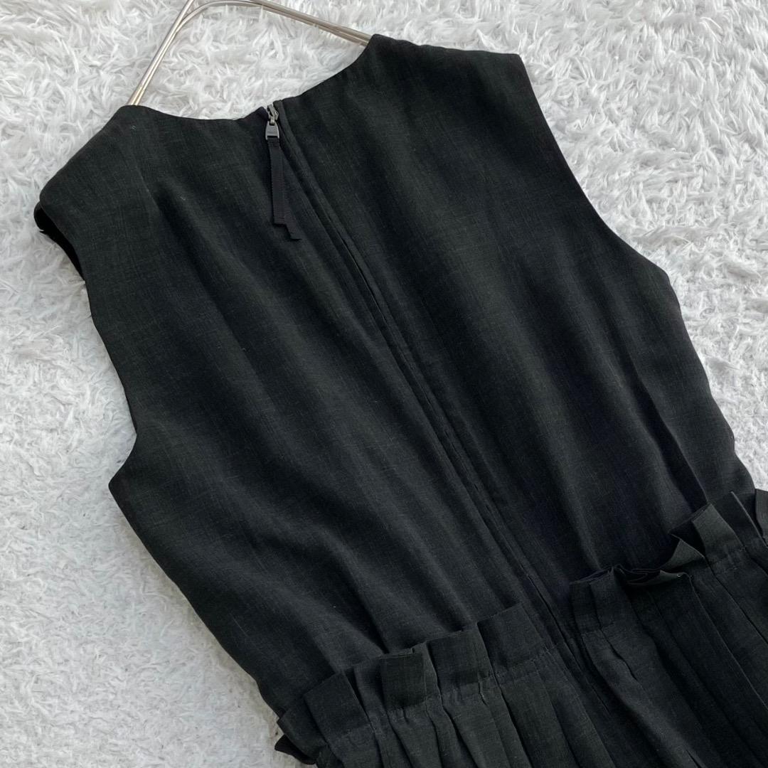 美品✨デイジーリンフォクシー ワンピース フレア プリーツ タック 洗える 38