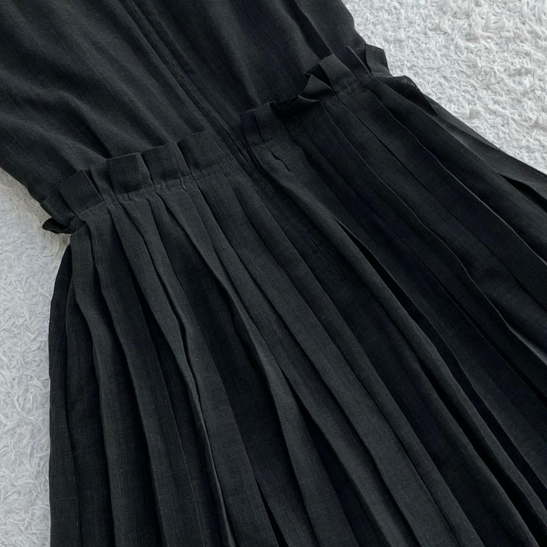 美品✨デイジーリンフォクシー ワンピース フレア プリーツ タック 洗える 38