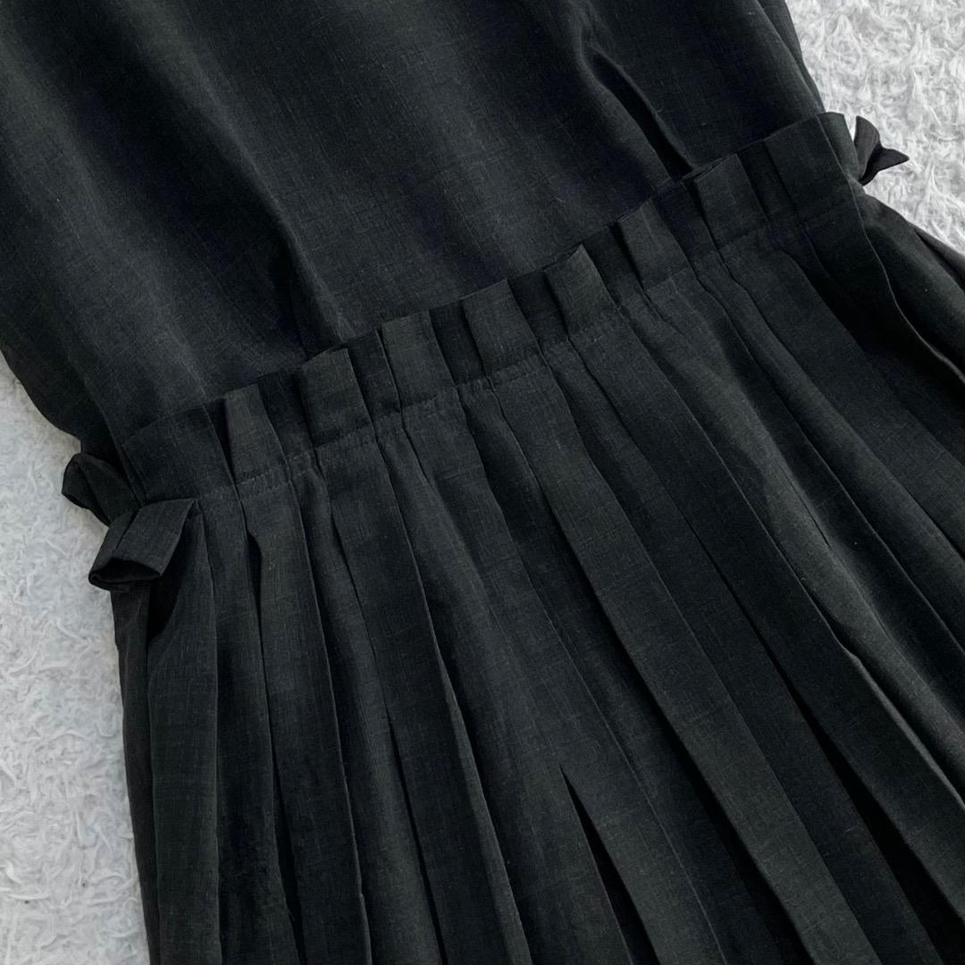 美品✨デイジーリンフォクシー ワンピース フレア プリーツ タック 洗える 38